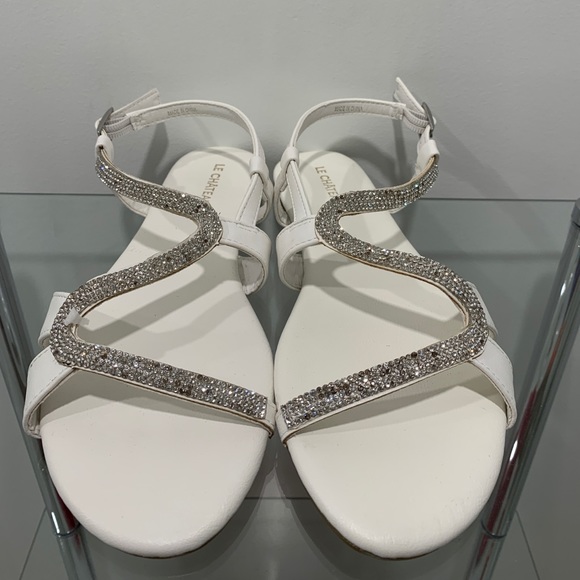 Shoes - White Sparkle Sandals. NWT